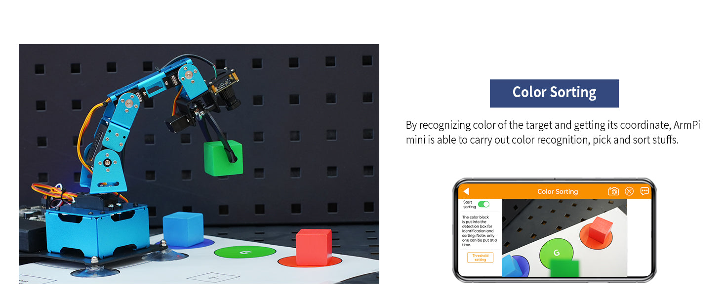 5DOF Robotic Arm Kit with AI Vision