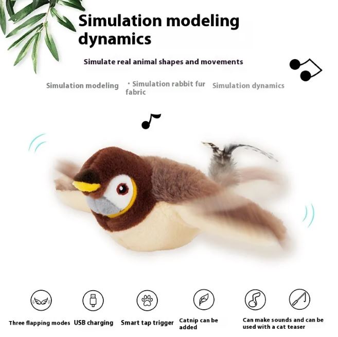 Kitzuno Interactive Flapping Bird Cat Toy - product image 4