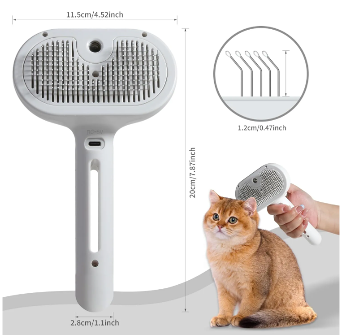 Kitzuno Water-Mist Pet Grooming Brush - product image 3