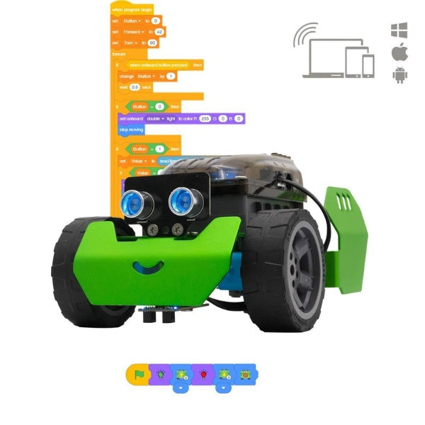 Robot Kit with Line Following and Ultrasonic Sensor