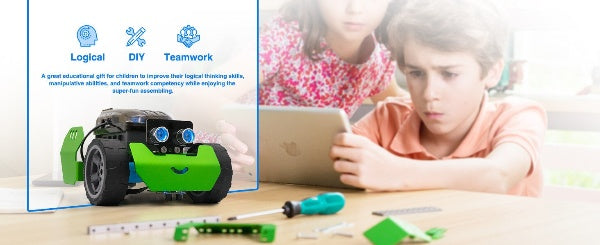 Robot Kit with Line Following and Ultrasonic Sensor